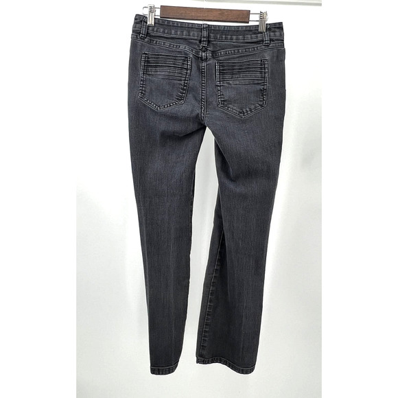 PrAna Grey Jeans Denim Straight Leg Low Rise Y2K Women's Size 4/27 - Picture 2 of 6